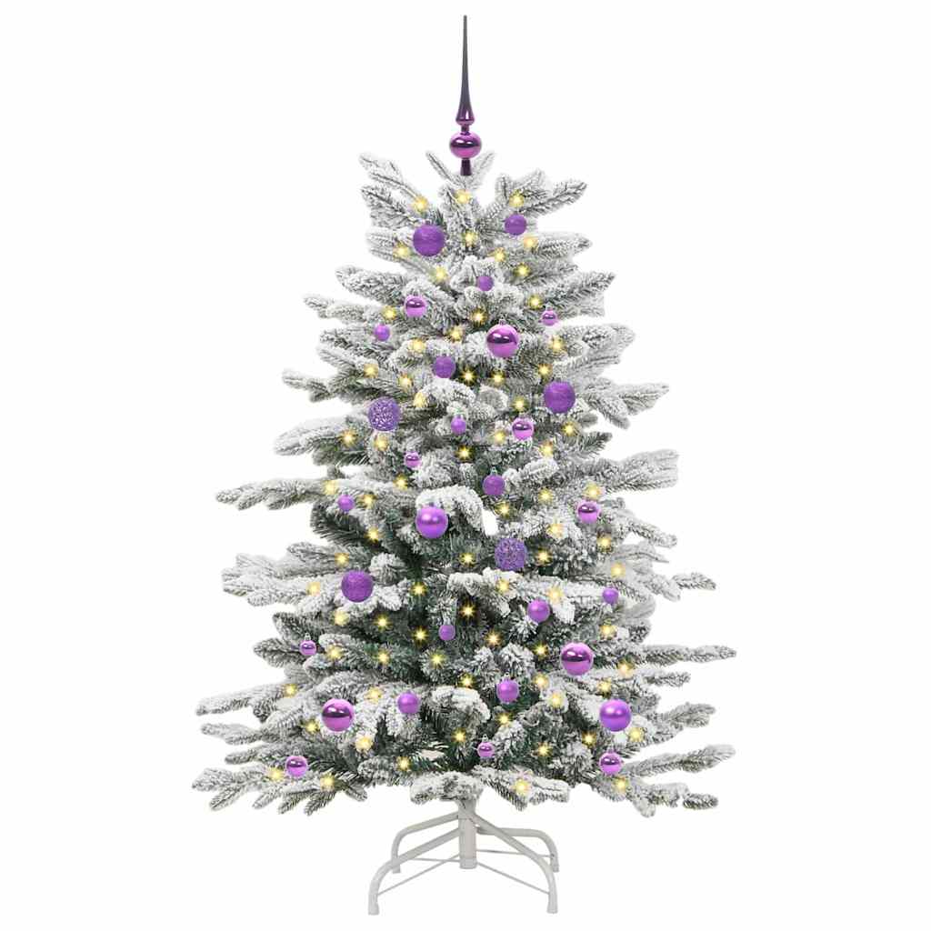 Kunstmatige Inklapbare Kerstboom Wit 150 cm PE en PVC is nu te koop bij PeponiXL, paradijselijk wonen!