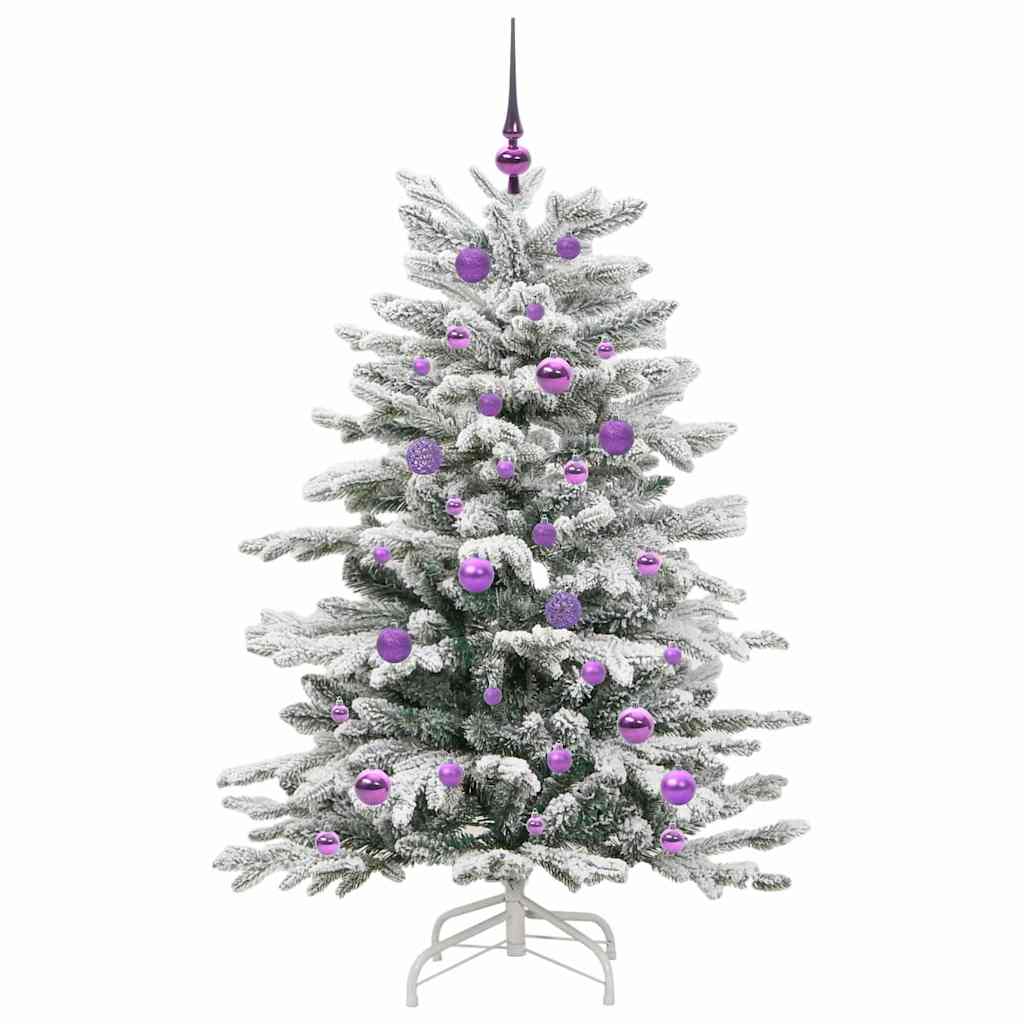 Kunstmatige Inklapbare Kerstboom Wit 150 cm PE en PVC is nu te koop bij PeponiXL, paradijselijk wonen!