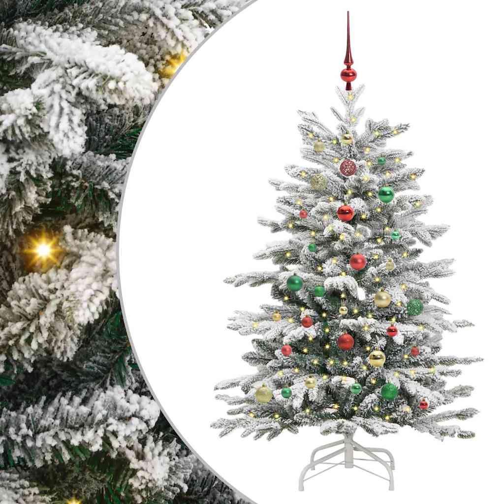 Kunstmatige Inklapbare Kerstboom Wit 150 cm PE en PVC is nu te koop bij PeponiXL, paradijselijk wonen!