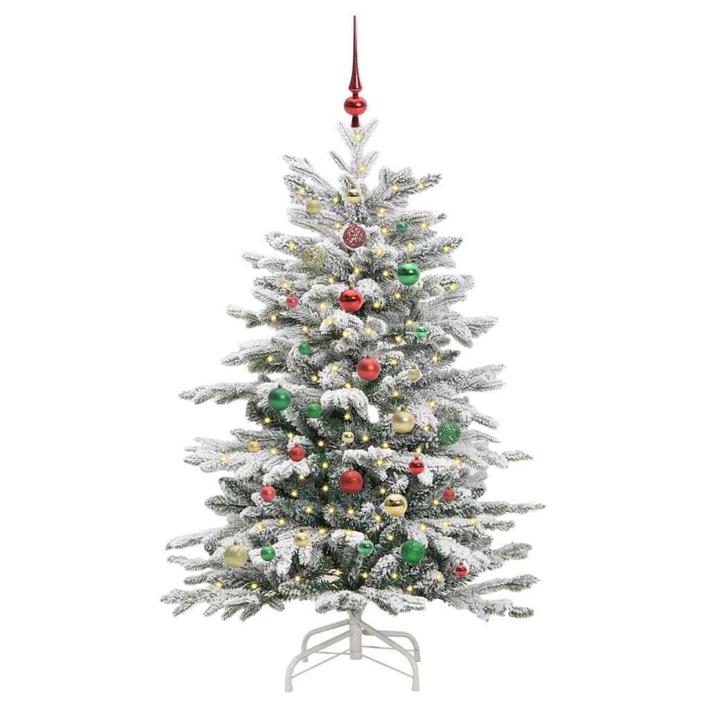 Kunstmatige Inklapbare Kerstboom Wit 150 cm PE en PVC is nu te koop bij PeponiXL, paradijselijk wonen!