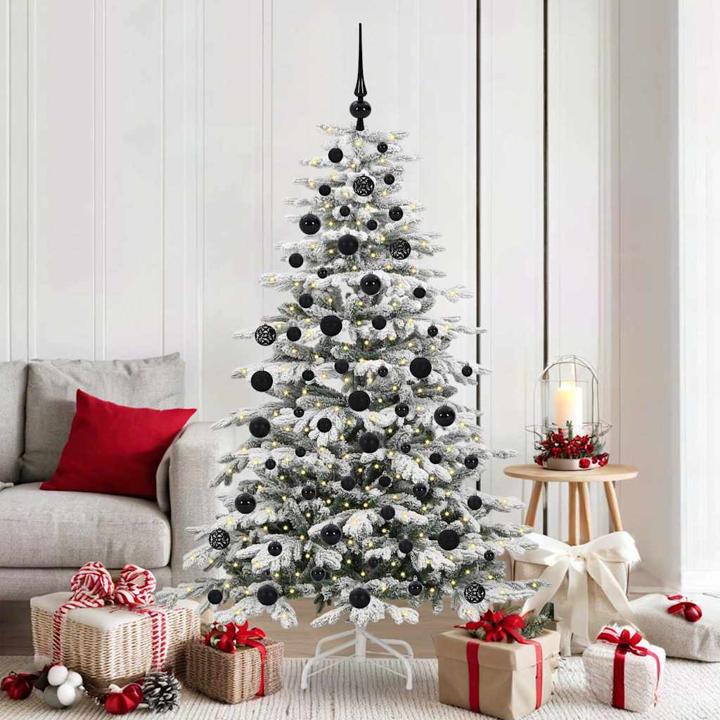 Kunstmatige Inklapbare Kerstboom Wit 180 cm PE en PVC is nu te koop bij PeponiXL, paradijselijk wonen!