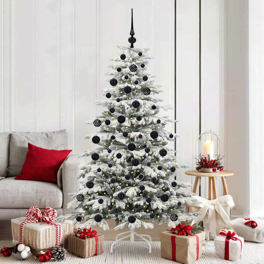 Kunstmatige Inklapbare Kerstboom Wit 180 cm PE en PVC is nu te koop bij PeponiXL, paradijselijk wonen!