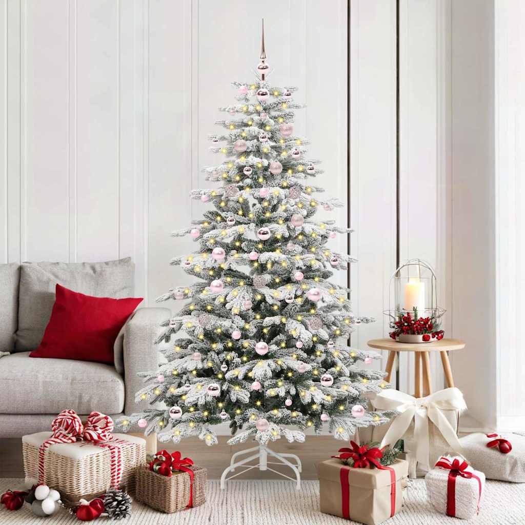 Kunstmatige Inklapbare Kerstboom Wit 180 cm PE en PVC is nu te koop bij PeponiXL, paradijselijk wonen!