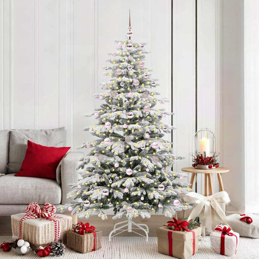 Kunstmatige Inklapbare Kerstboom Wit 180 cm PE en PVC is nu te koop bij PeponiXL, paradijselijk wonen!