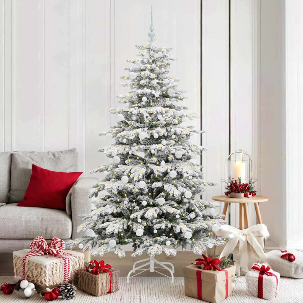 Kunstmatige Inklapbare Kerstboom Wit 180 cm PE en PVC is nu te koop bij PeponiXL, paradijselijk wonen!