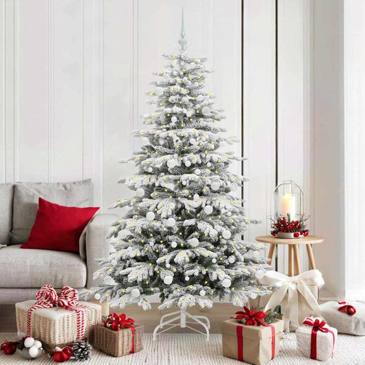 Kunstmatige Inklapbare Kerstboom Wit 180 cm PE en PVC is nu te koop bij PeponiXL, paradijselijk wonen!