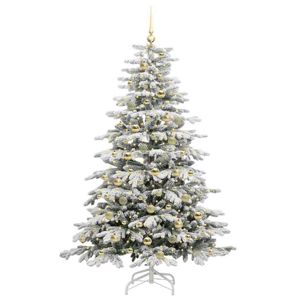 Kunstmatige Inklapbare Kerstboom Wit 180 cm PE en PVC