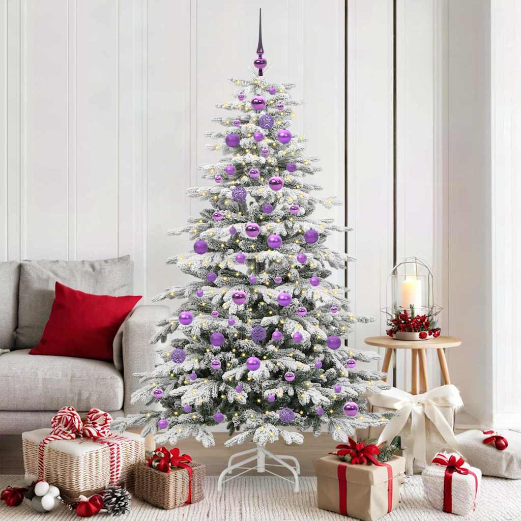 Kunstmatige Inklapbare Kerstboom Wit 180 cm PE en PVC is nu te koop bij PeponiXL, paradijselijk wonen!