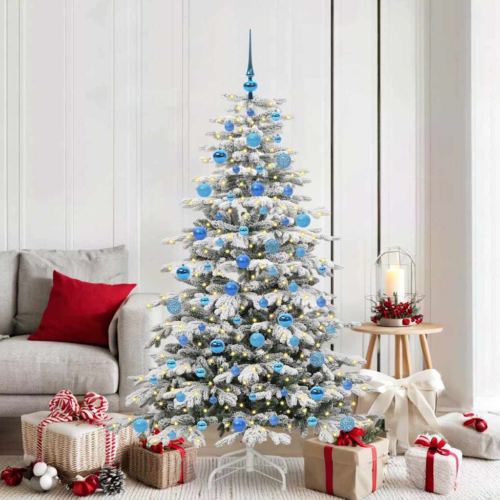 Kunstmatige Inklapbare Kerstboom Wit 180 cm PE en PVC is nu te koop bij PeponiXL, paradijselijk wonen!