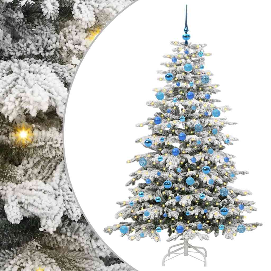 Kunstmatige Inklapbare Kerstboom Wit 180 cm PE en PVC is nu te koop bij PeponiXL, paradijselijk wonen!
