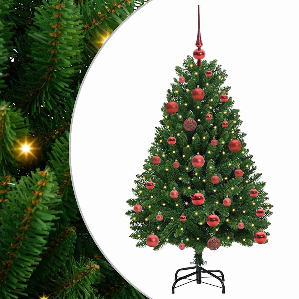 Kunstkerstboom met 150 LED Groen 120 cm PVC en Metaal is nu te koop bij PeponiXL, paradijselijk wonen!