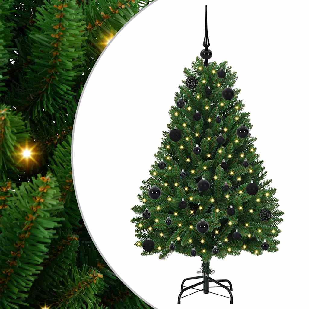 Kunstkerstboom met 150 LED Groen 120 cm PVC en Metaal is nu te koop bij PeponiXL, paradijselijk wonen!