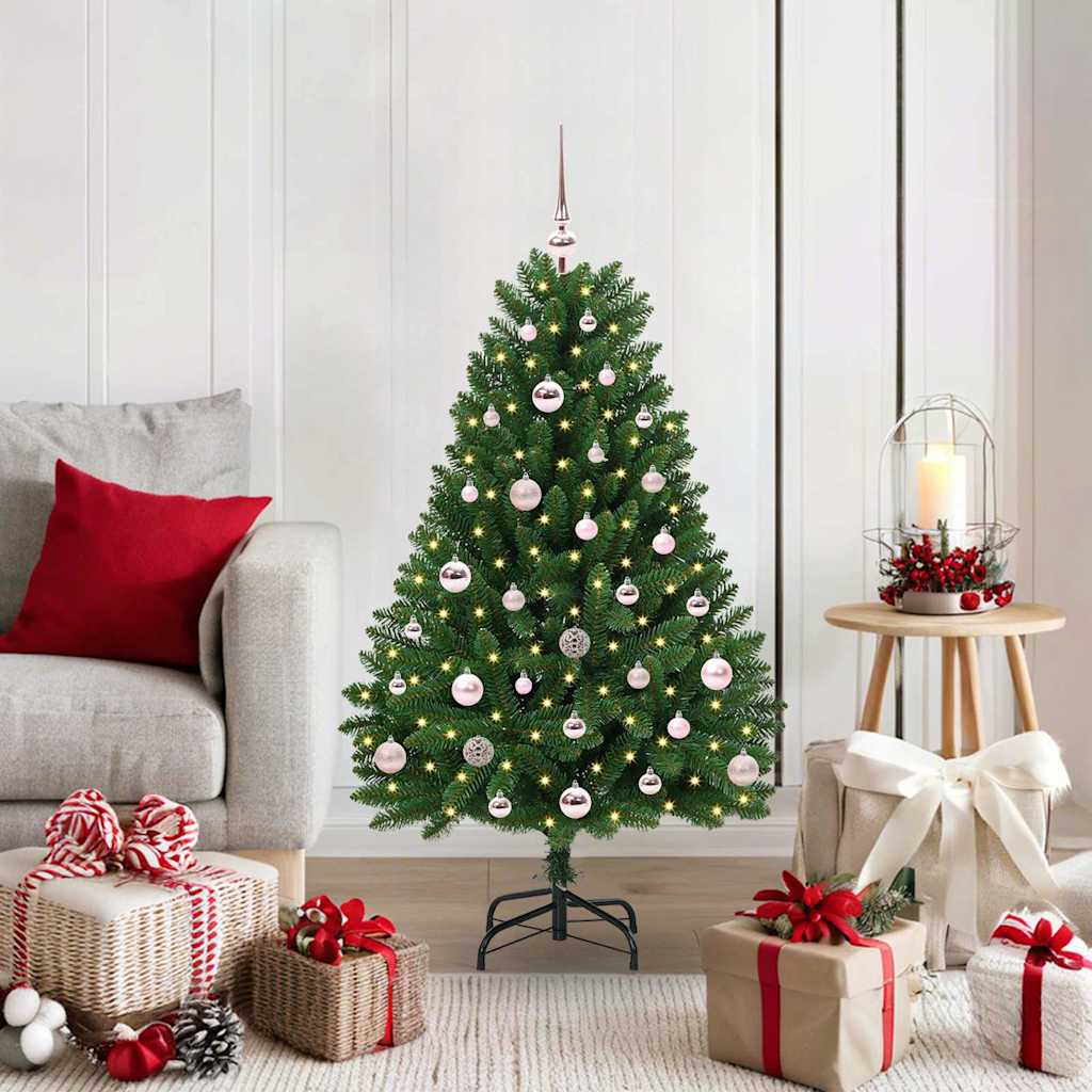 Kunstkerstboom met 150 LED Groen 120 cm PVC en Metaal is nu te koop bij PeponiXL, paradijselijk wonen!