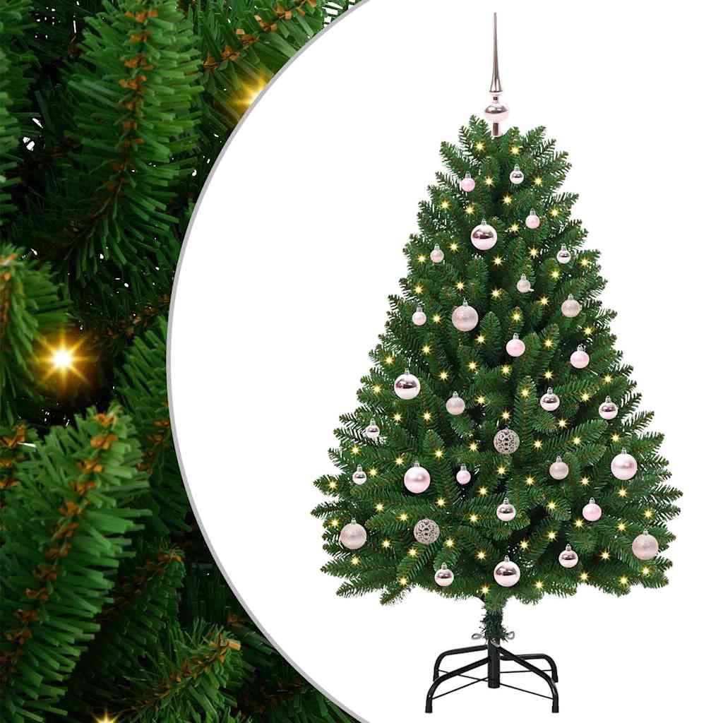 Kunstkerstboom met 150 LED Groen 120 cm PVC en Metaal is nu te koop bij PeponiXL, paradijselijk wonen!