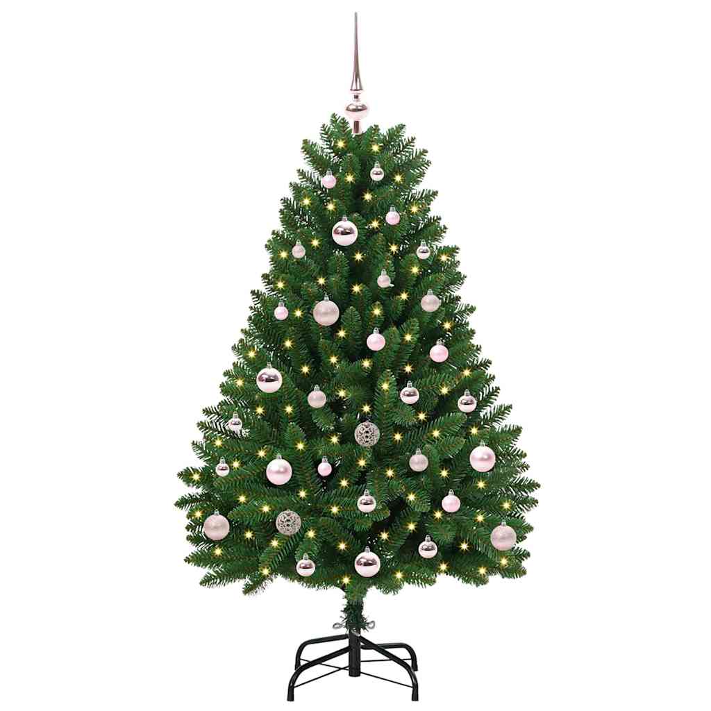 Kunstkerstboom met 150 LED Groen 120 cm PVC en Metaal is nu te koop bij PeponiXL, paradijselijk wonen!
