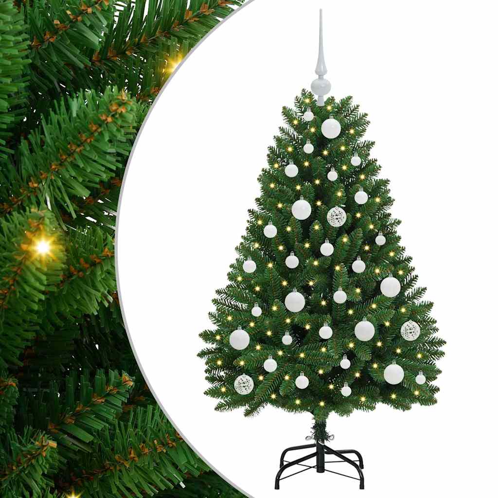 Kunstkerstboom met 150 LED Groen 120 cm PVC en Metaal is nu te koop bij PeponiXL, paradijselijk wonen!