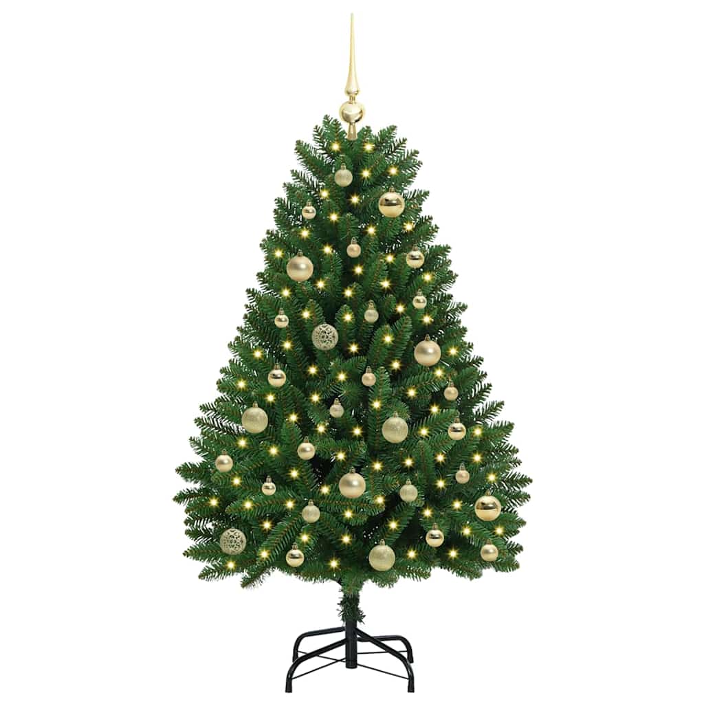 Kunstkerstboom met 150 LED Groen 120 cm PVC en Metaal is nu te koop bij PeponiXL, paradijselijk wonen!