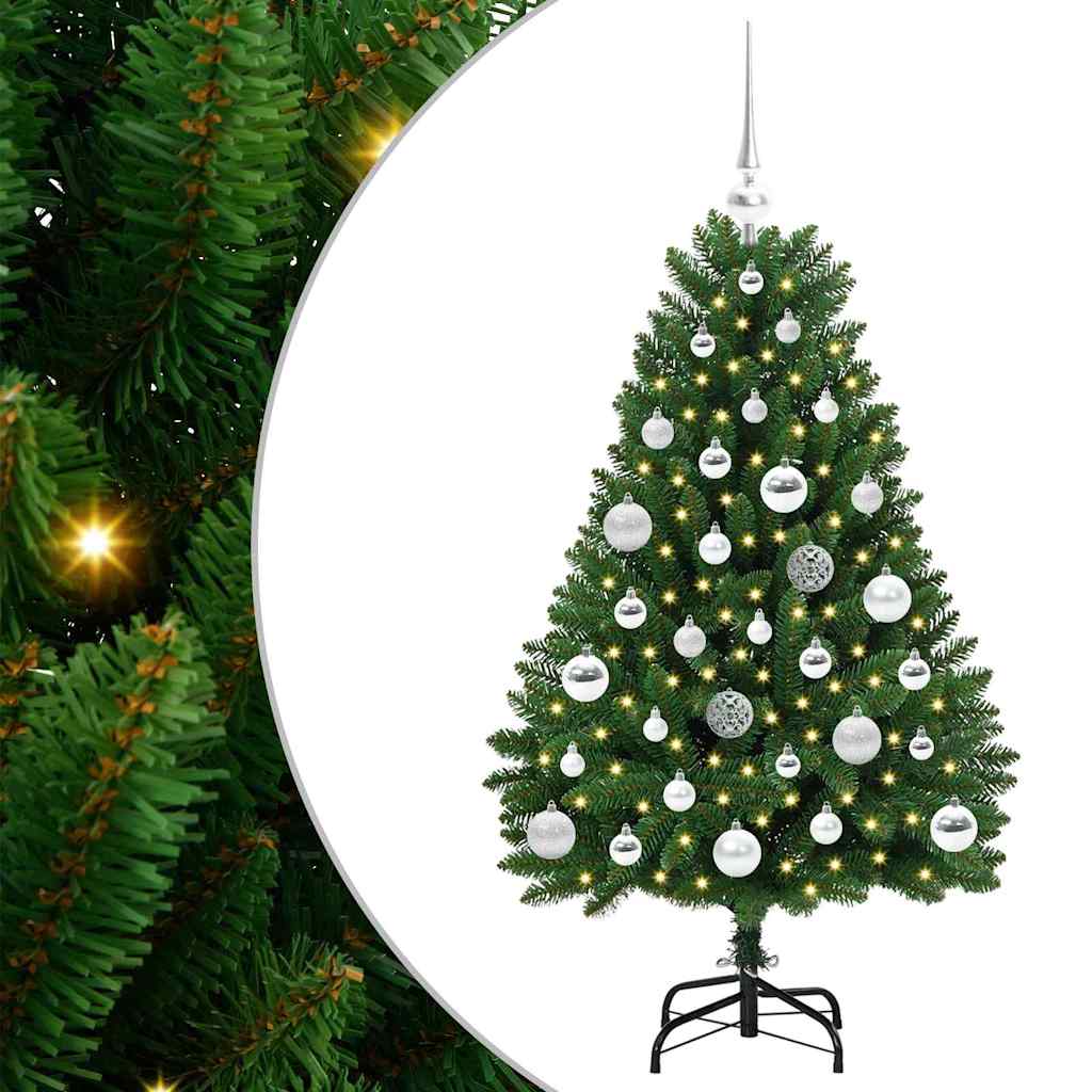 Kunstkerstboom met 150 LED Groen 120 cm PVC en Metaal is nu te koop bij PeponiXL, paradijselijk wonen!