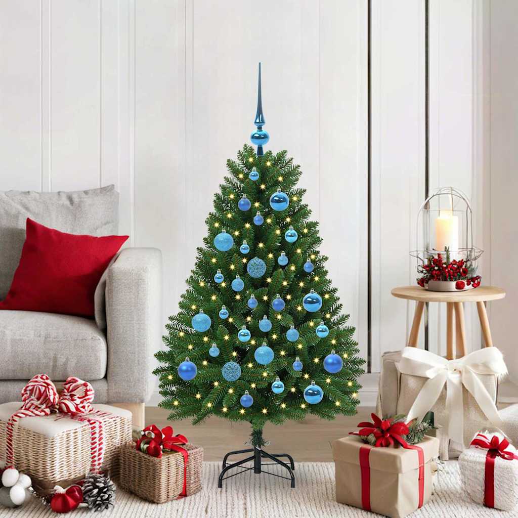 Kunstkerstboom met 150 LED Groen 120 cm PVC en Metaal is nu te koop bij PeponiXL, paradijselijk wonen!