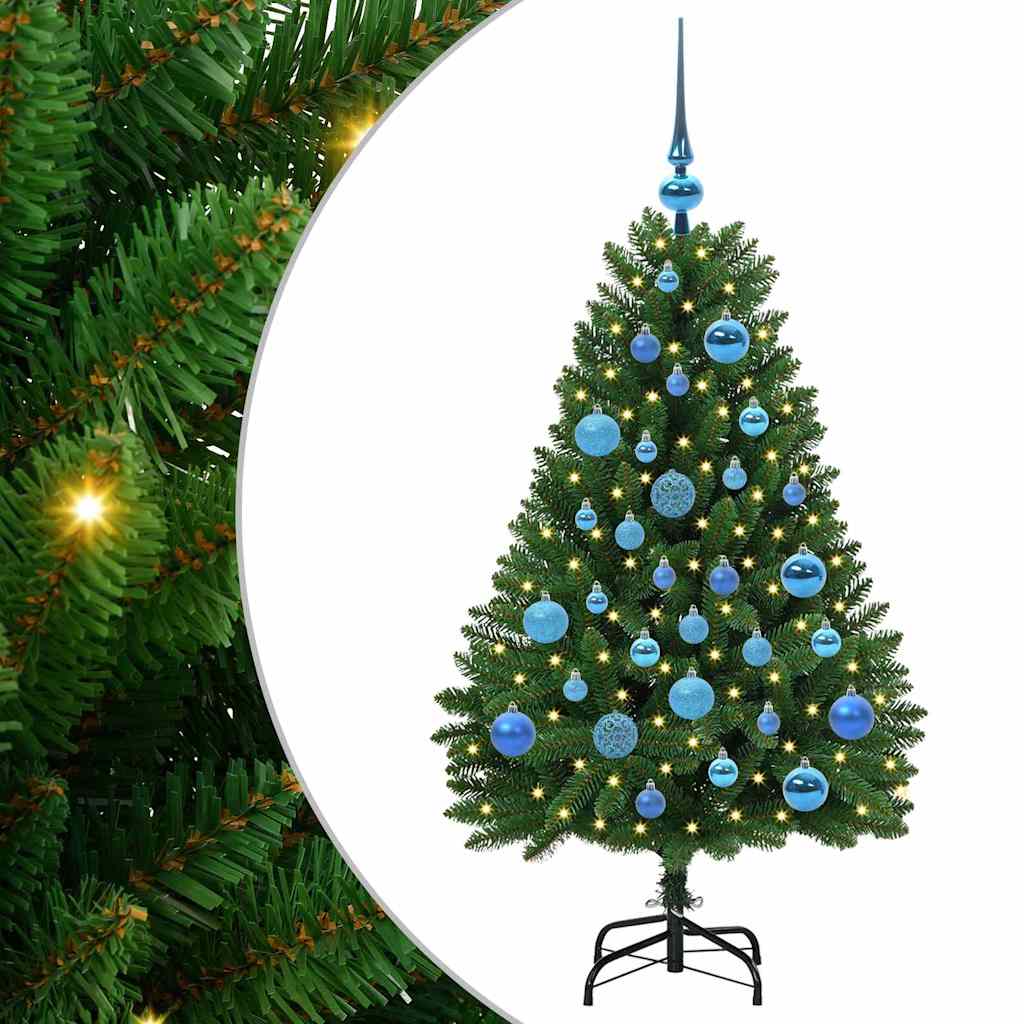 Kunstkerstboom met 150 LED Groen 120 cm PVC en Metaal is nu te koop bij PeponiXL, paradijselijk wonen!