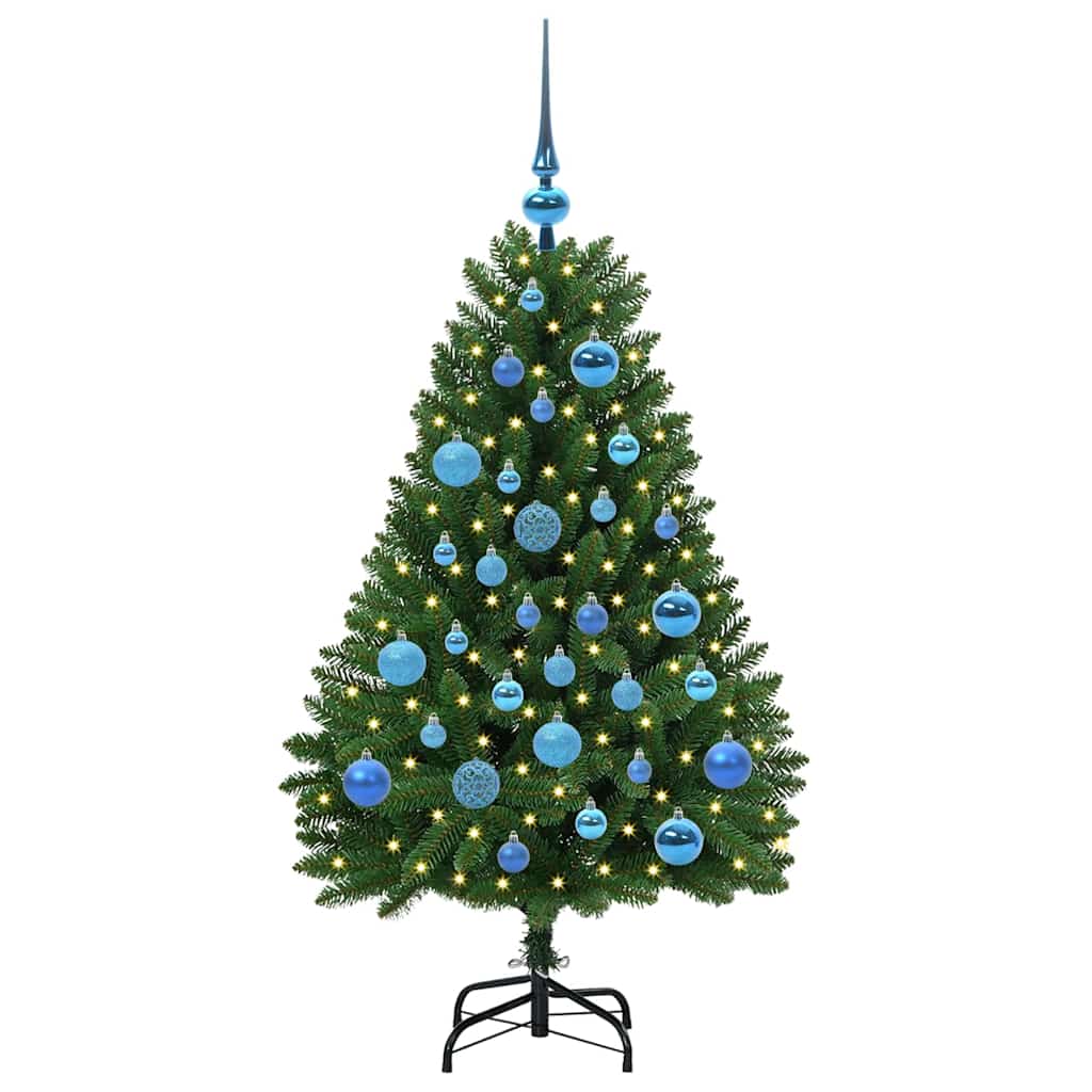 Kunstkerstboom met 150 LED Groen 120 cm PVC en Metaal is nu te koop bij PeponiXL, paradijselijk wonen!
