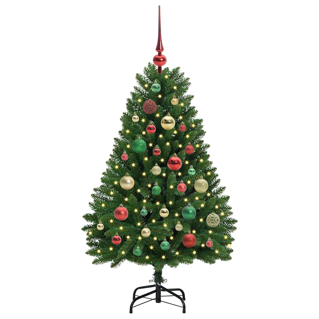 Kunstkerstboom met 150 LED Groen 120 cm PVC en Metaal is nu te koop bij PeponiXL, paradijselijk wonen!