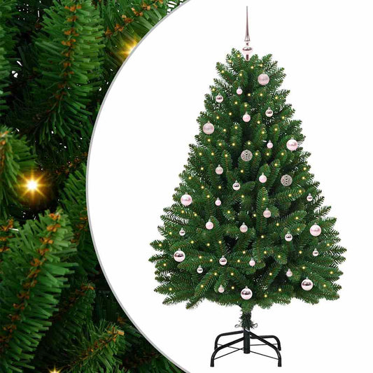 Kunstkerstboom met 150 LED Groen 150 cm PVC en Metaal is nu te koop bij PeponiXL, paradijselijk wonen!
