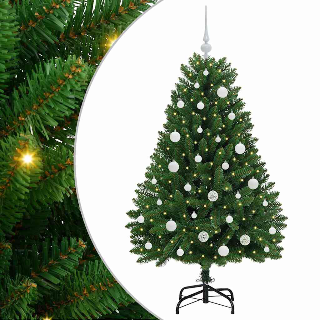 Kunstkerstboom met 150 LED Groen 150 cm PVC en Metaal is nu te koop bij PeponiXL, paradijselijk wonen!