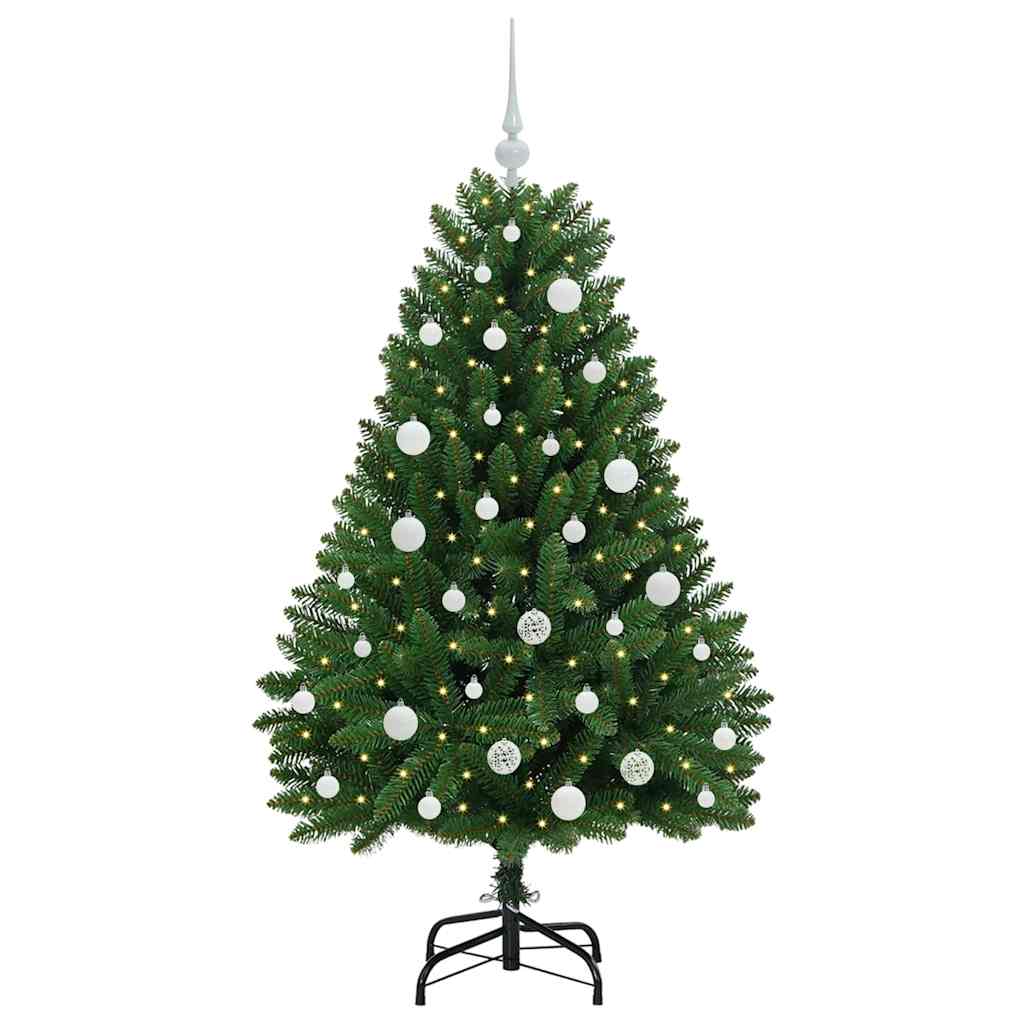 Kunstkerstboom met 150 LED Groen 150 cm PVC en Metaal is nu te koop bij PeponiXL, paradijselijk wonen!