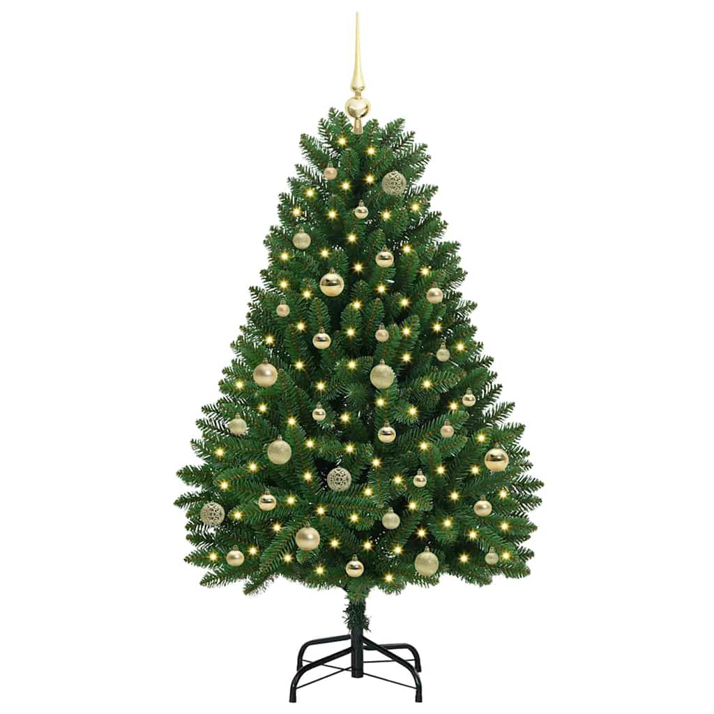 Kunstkerstboom met 150 LED Groen 150 cm PVC en Metaal is nu te koop bij PeponiXL, paradijselijk wonen!