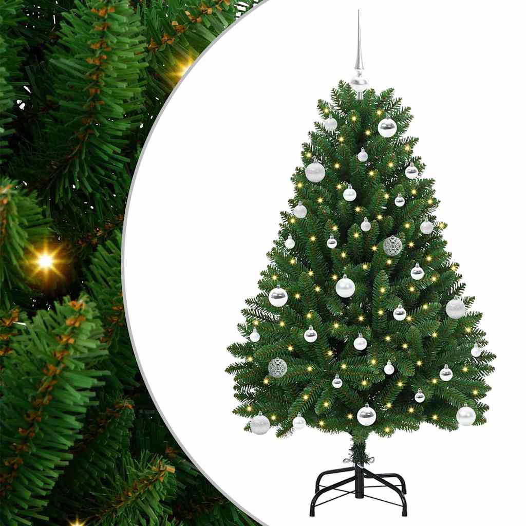 Kunstkerstboom met 150 LED Groen 150 cm PVC en Metaal is nu te koop bij PeponiXL, paradijselijk wonen!