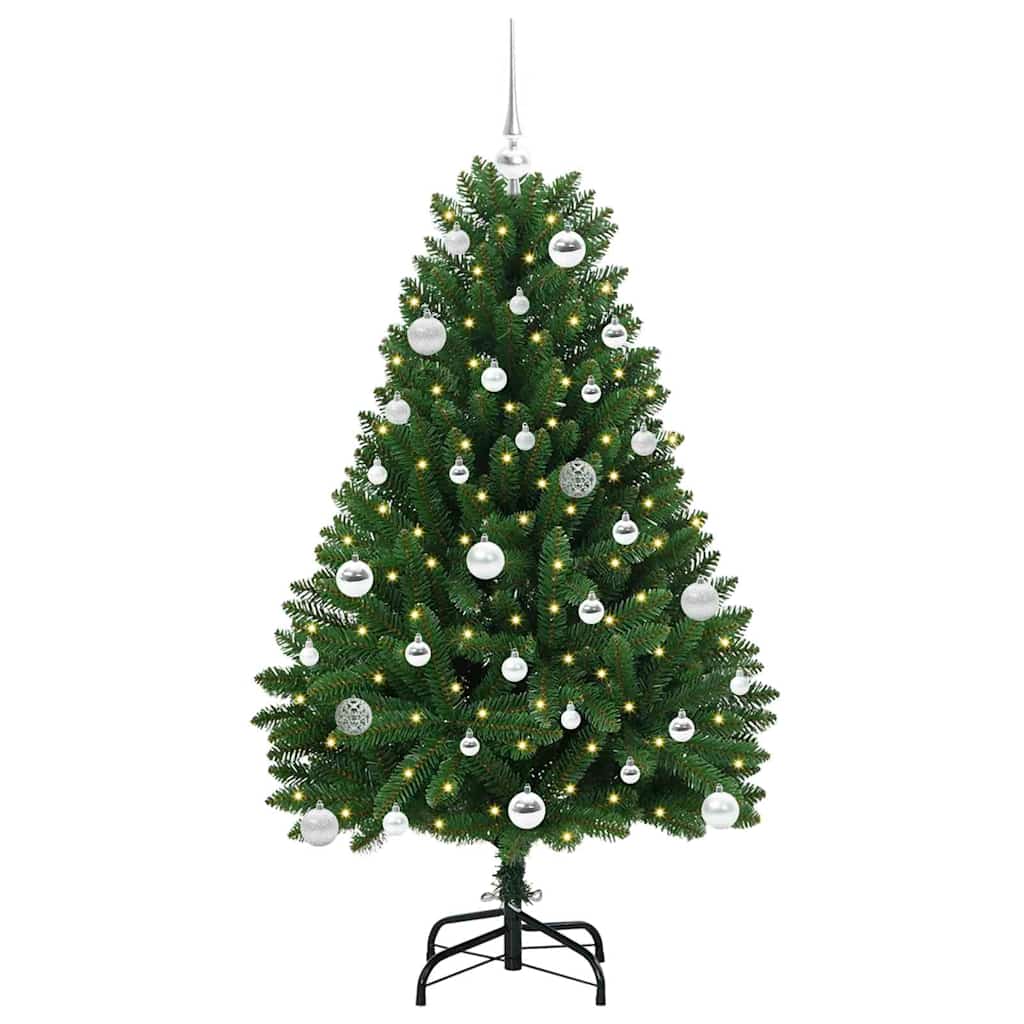 Kunstkerstboom met 150 LED Groen 150 cm PVC en Metaal is nu te koop bij PeponiXL, paradijselijk wonen!