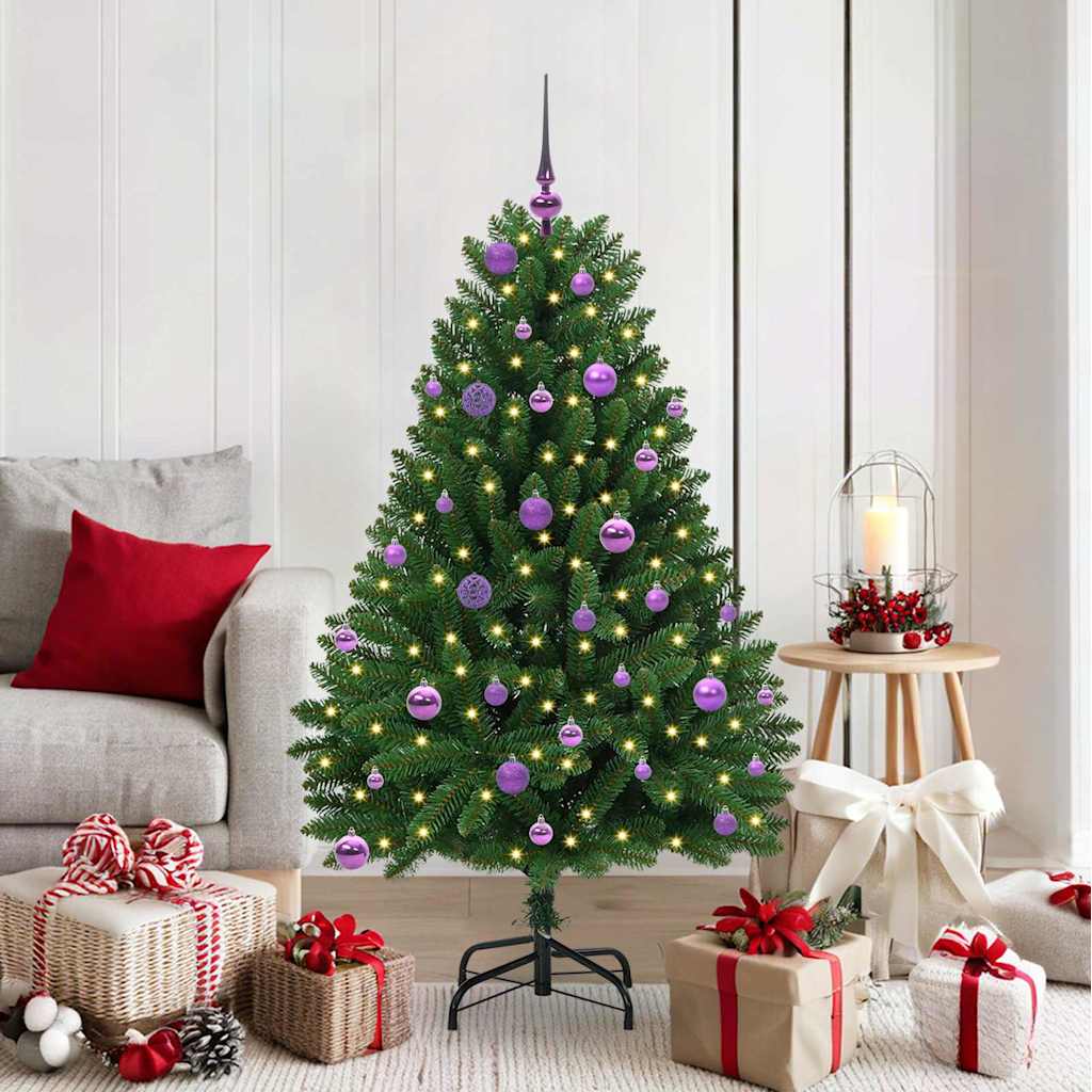 Kunstkerstboom met 150 LED Groen 150 cm PVC en Metaal is nu te koop bij PeponiXL, paradijselijk wonen!