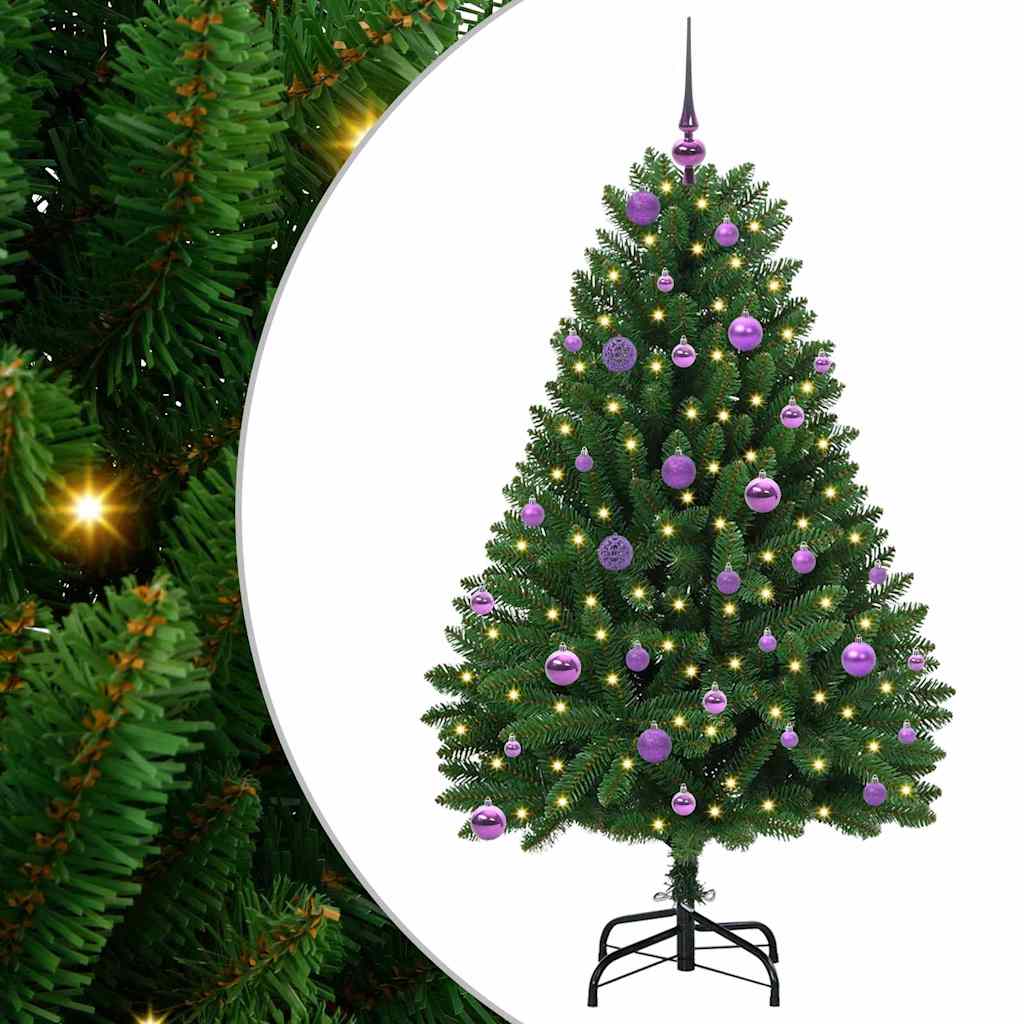 Kunstkerstboom met 150 LED Groen 150 cm PVC en Metaal is nu te koop bij PeponiXL, paradijselijk wonen!