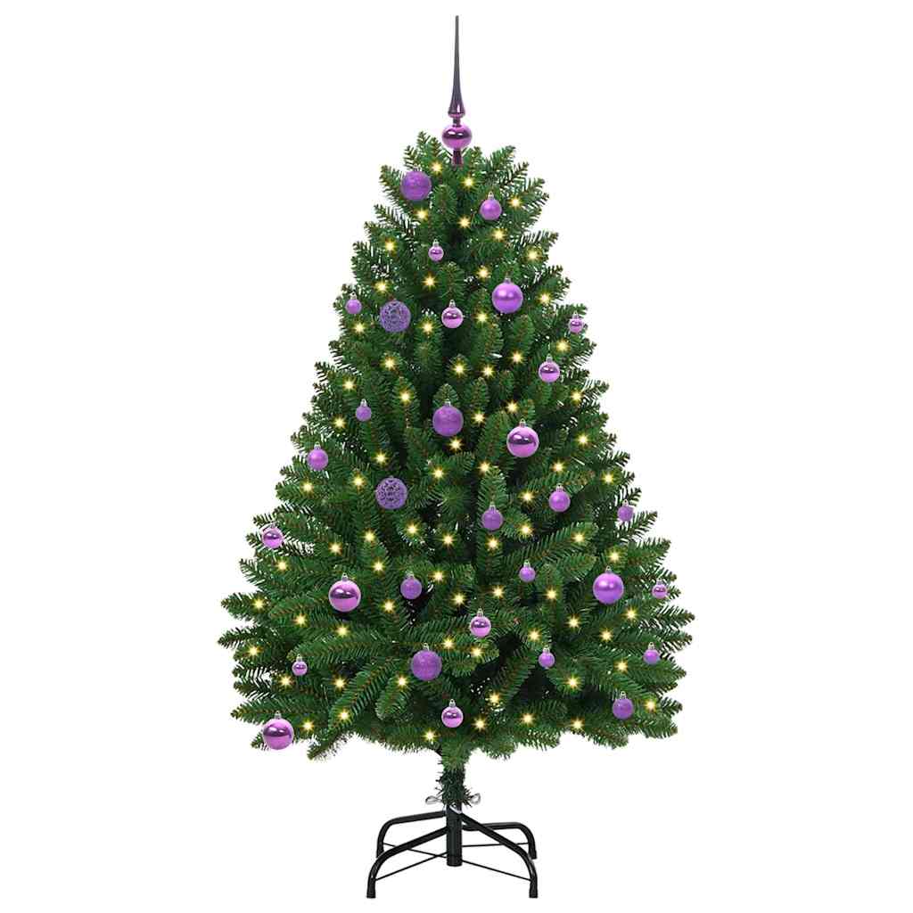 Kunstkerstboom met 150 LED Groen 150 cm PVC en Metaal is nu te koop bij PeponiXL, paradijselijk wonen!