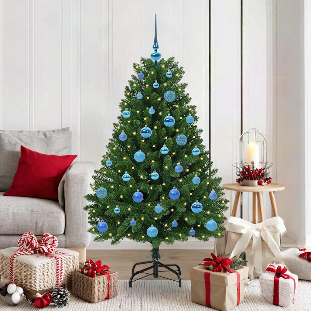 Kunstkerstboom met 150 LED Groen 150 cm PVC en Metaal is nu te koop bij PeponiXL, paradijselijk wonen!