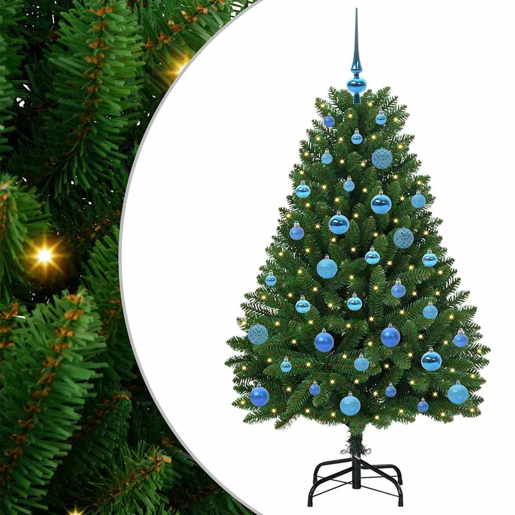 Kunstkerstboom met 150 LED Groen 150 cm PVC en Metaal is nu te koop bij PeponiXL, paradijselijk wonen!