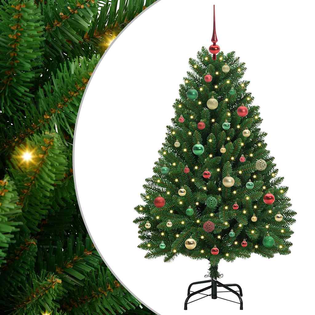 Kunstkerstboom met 150 LED Groen 150 cm PVC en Metaal is nu te koop bij PeponiXL, paradijselijk wonen!