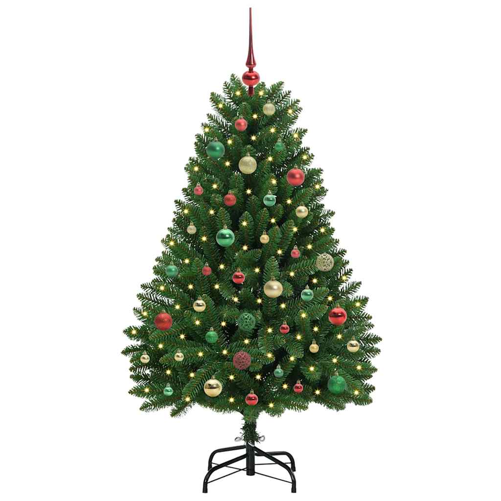 Kunstkerstboom met 150 LED Groen 150 cm PVC en Metaal is nu te koop bij PeponiXL, paradijselijk wonen!