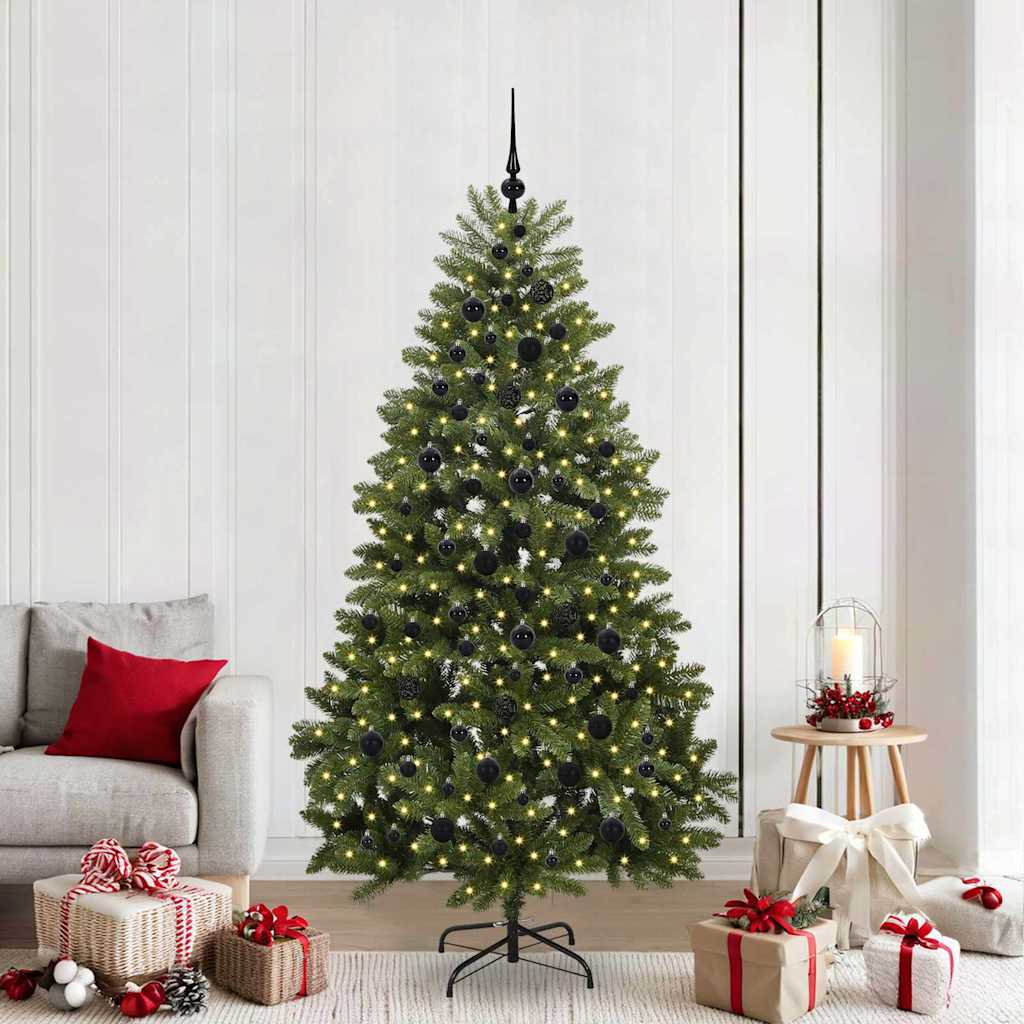 Kunstkerstboom met 300 LED Groen 210 cm PVC en Metaal is nu te koop bij PeponiXL, paradijselijk wonen!