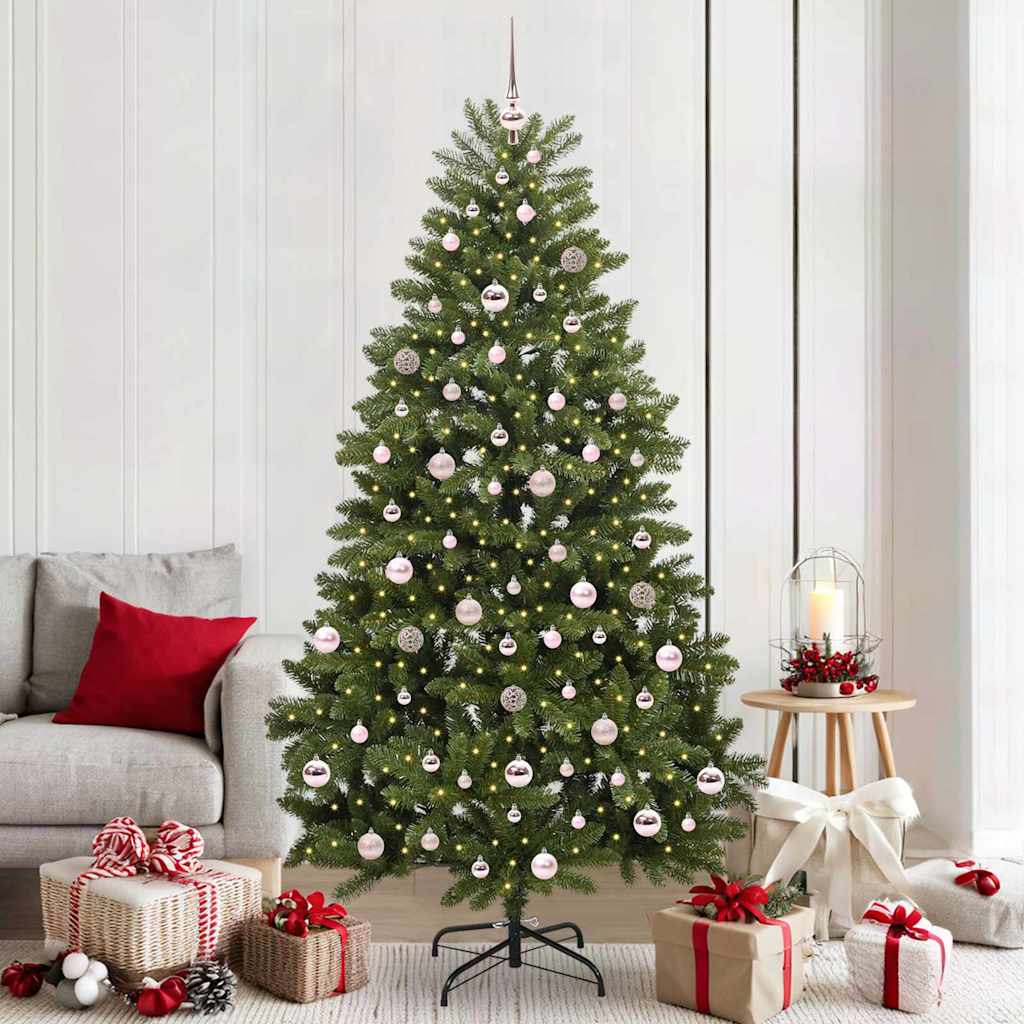 Kunstkerstboom met 300 LED Groen 210 cm PVC en Metaal is nu te koop bij PeponiXL, paradijselijk wonen!