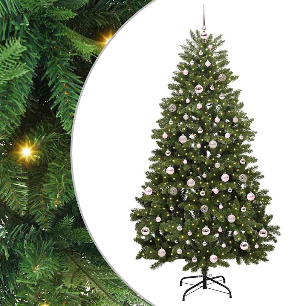 Kunstkerstboom met 300 LED Groen 210 cm PVC en Metaal is nu te koop bij PeponiXL, paradijselijk wonen!