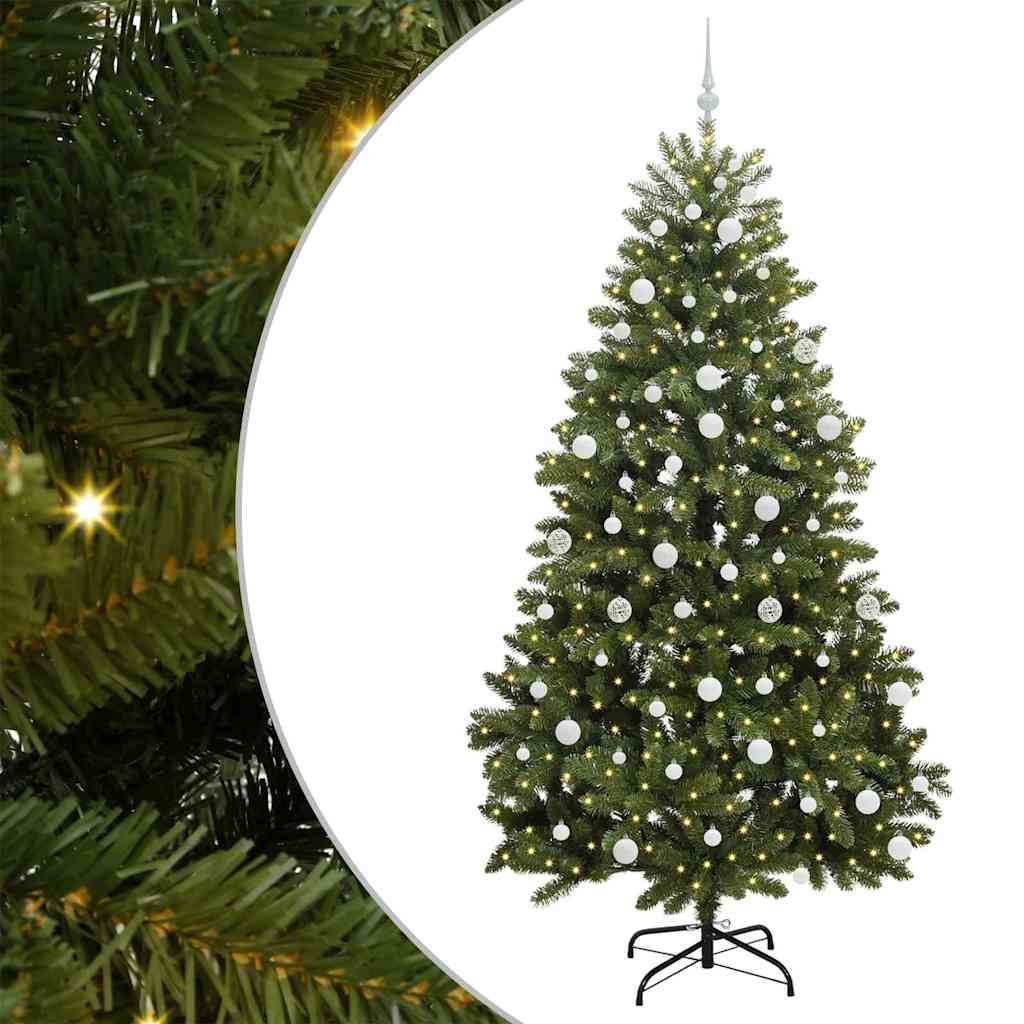 Kunstkerstboom met 300 LED Groen 210 cm PVC en Metaal is nu te koop bij PeponiXL, paradijselijk wonen!