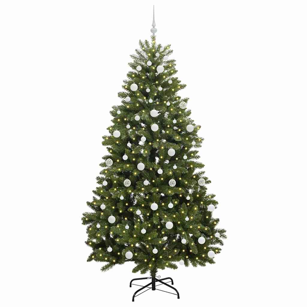 Kunstkerstboom met 300 LED Groen 210 cm PVC en Metaal is nu te koop bij PeponiXL, paradijselijk wonen!