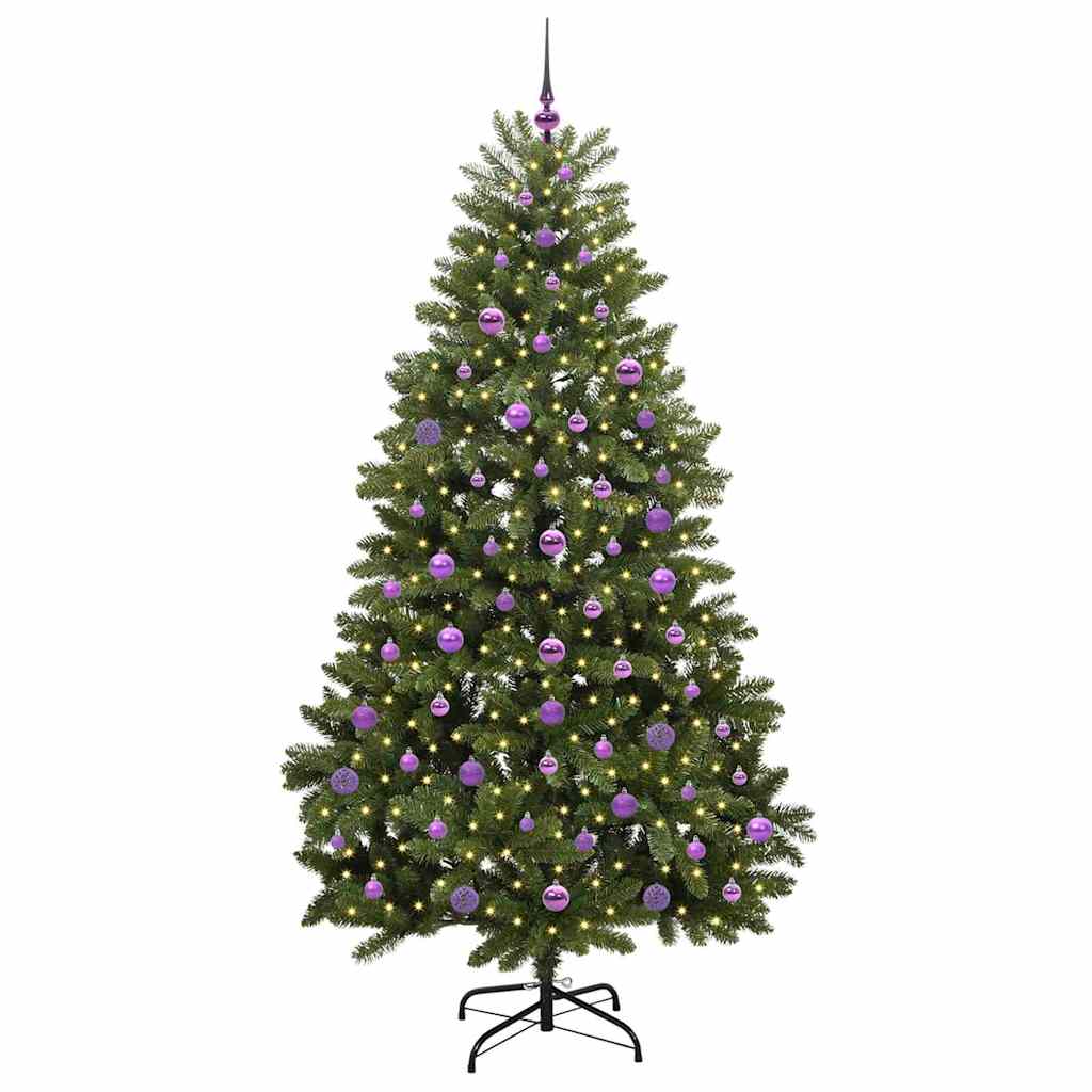 Kunstkerstboom met 300 LED Groen 210 cm PVC en Metaal is nu te koop bij PeponiXL, paradijselijk wonen!