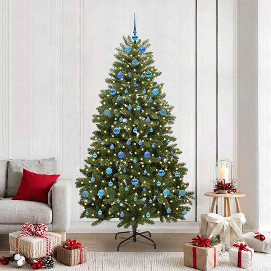 Kunstkerstboom met 300 LED Groen 210 cm PVC en Metaal is nu te koop bij PeponiXL, paradijselijk wonen!