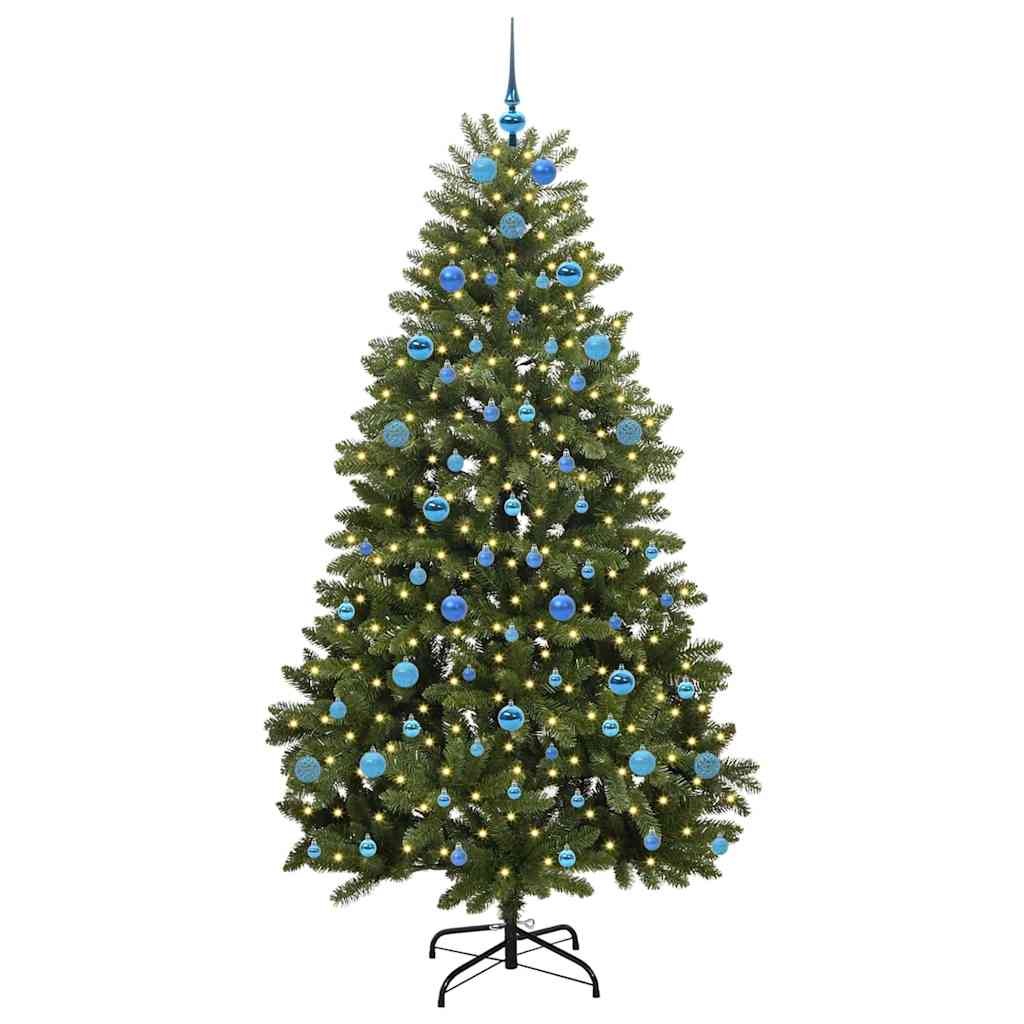 Kunstkerstboom met 300 LED Groen 210 cm PVC en Metaal is nu te koop bij PeponiXL, paradijselijk wonen!