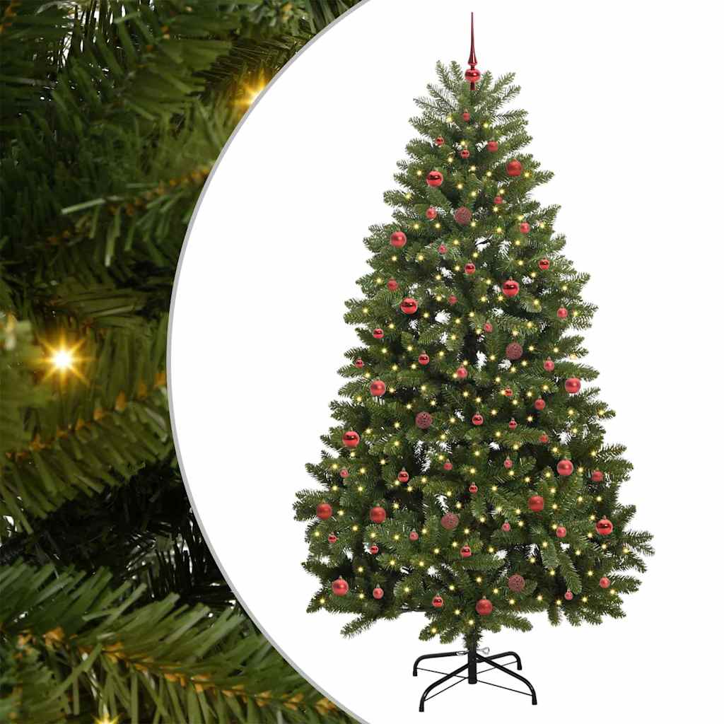 Kunstkerstboom met 300 LED Groen 240 cm PVC en Metaal is nu te koop bij PeponiXL, paradijselijk wonen!