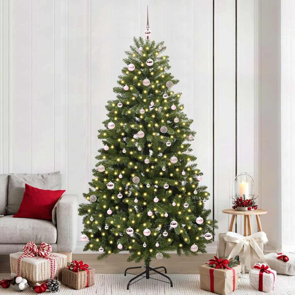 Kunstkerstboom met 300 LED Groen 240 cm PVC en Metaal is nu te koop bij PeponiXL, paradijselijk wonen!