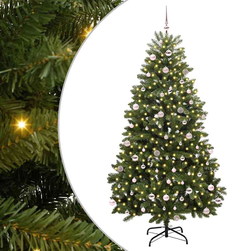 Kunstkerstboom met 300 LED Groen 240 cm PVC en Metaal is nu te koop bij PeponiXL, paradijselijk wonen!